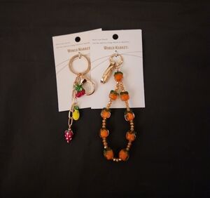 Cost Plus World Market Beaded Keychain Set - Yellow and Orange